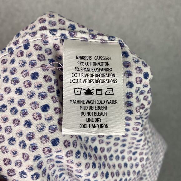 Robert Graham Shirt Mens M Short Sleeve Button Down Rose All Over Print Floral - Picture 8 of 8